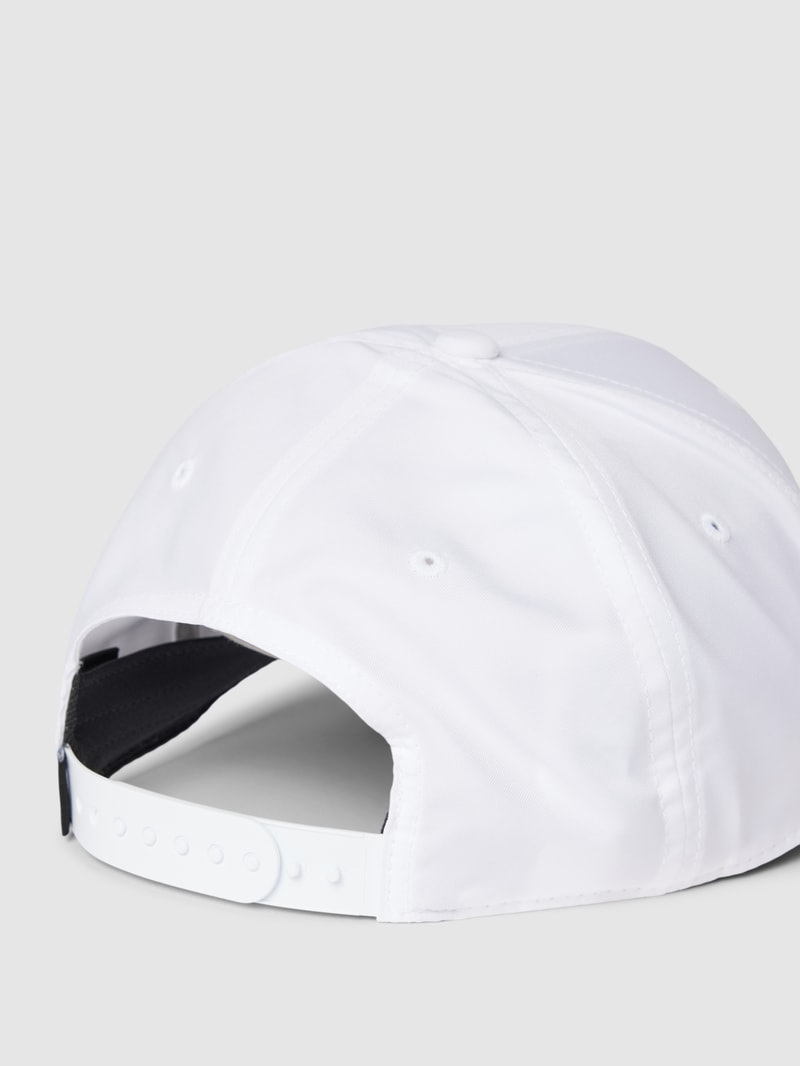 Basecap mit Label-Print in weiß