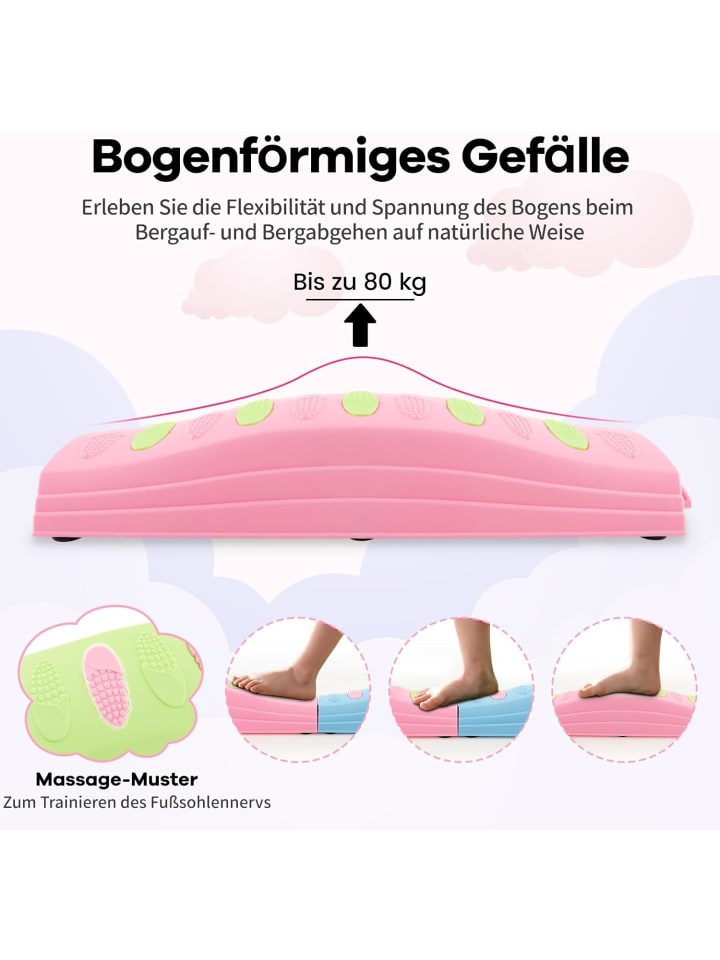 COSTWAY Balancierbalken 20 stk. Set in Rosa günstig kaufen onesize