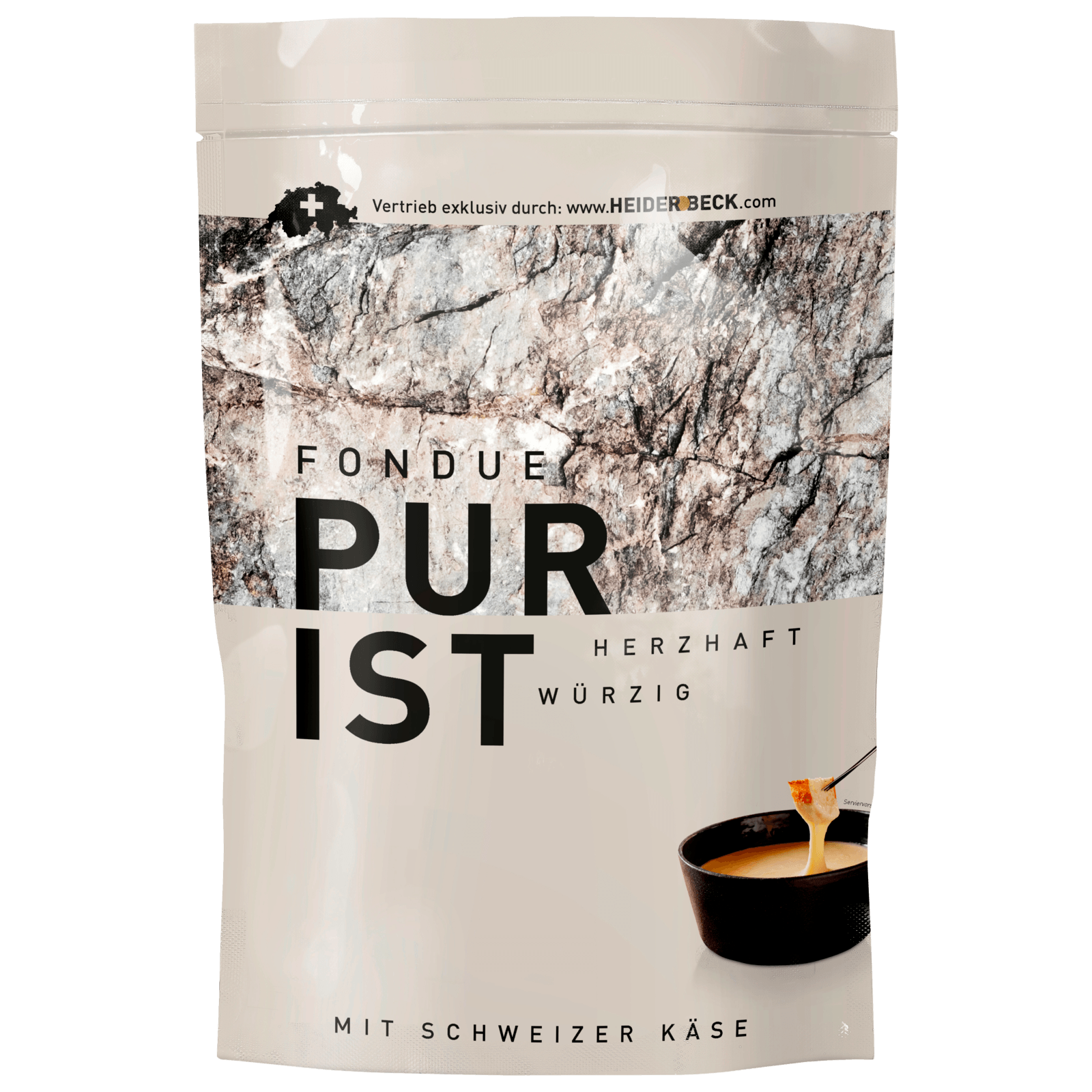 Purist Fondue Schweizer Käse 600g