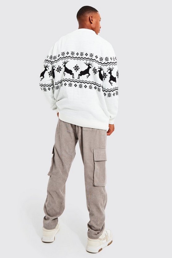 Rentier Weihnachts-Cardigan
