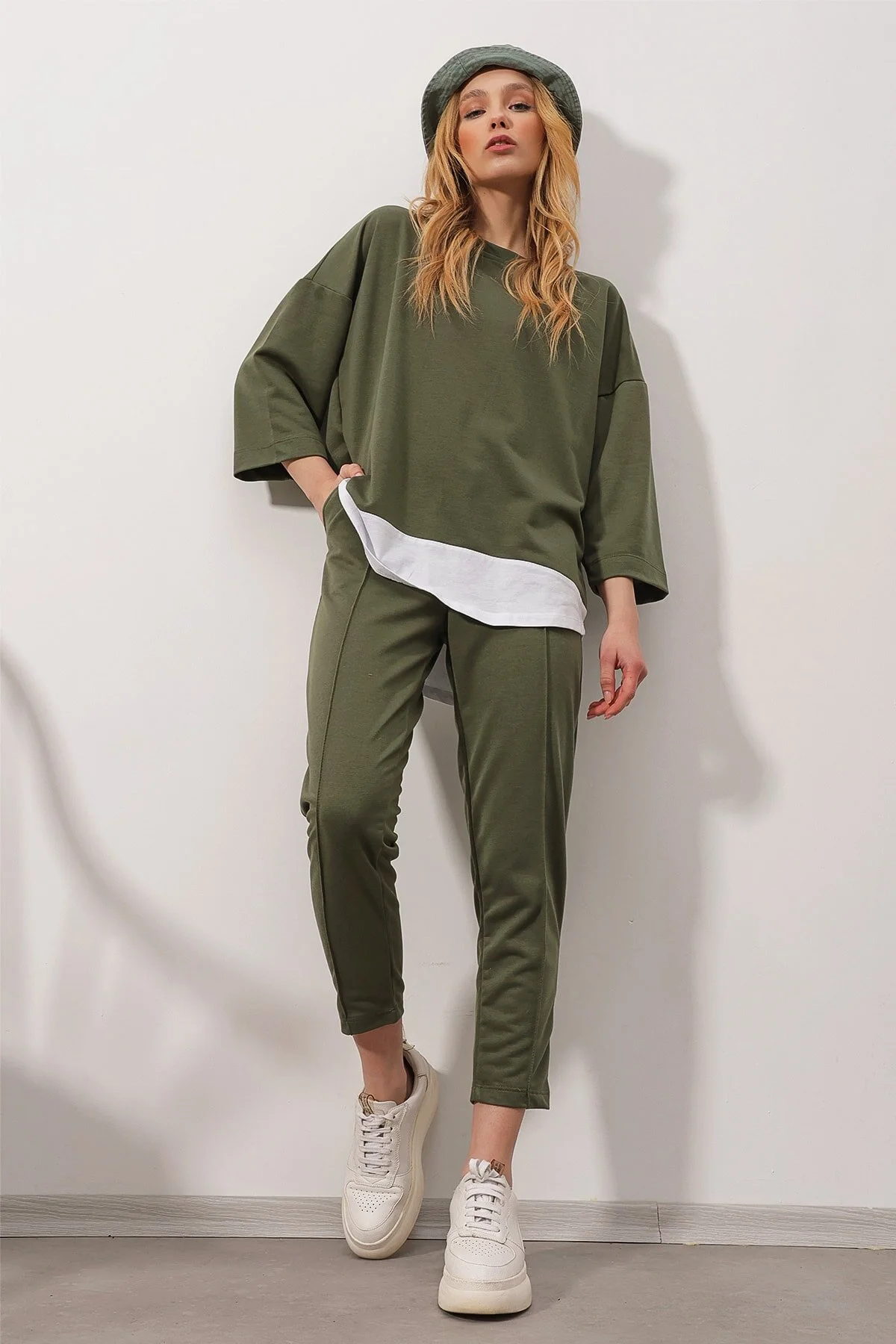 Trend Alaçatı Stili  Zweiteiler - Khaki - Regular Fit