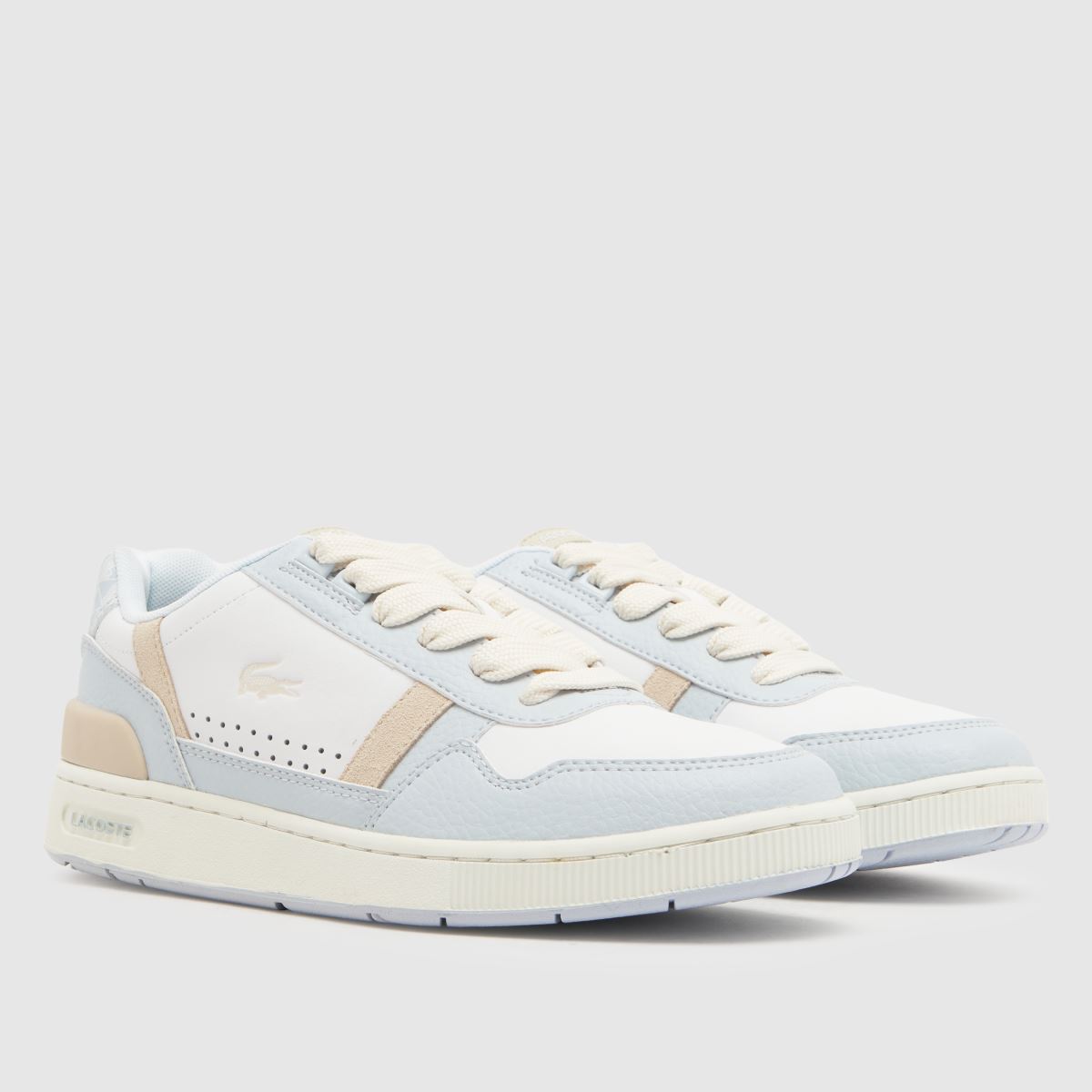 Lacoste – Multifärgade sneakers med t-clips och monogram