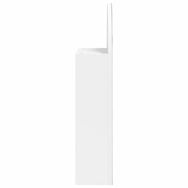 vidaXL Badezimmerspiegelschrank Spiegelschrank mit LED-Beleuchtung Gewölbt Weiß 42x13x70 cm (1-St)