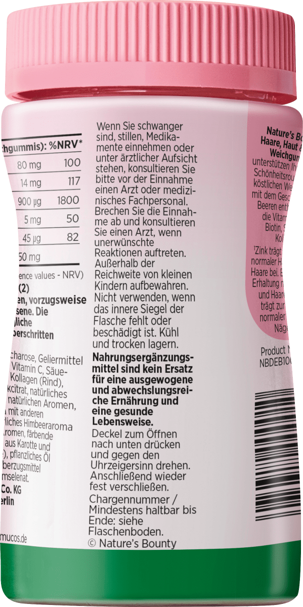 Haare, Haut & Nägel Weichgummis 60 St, 150 g