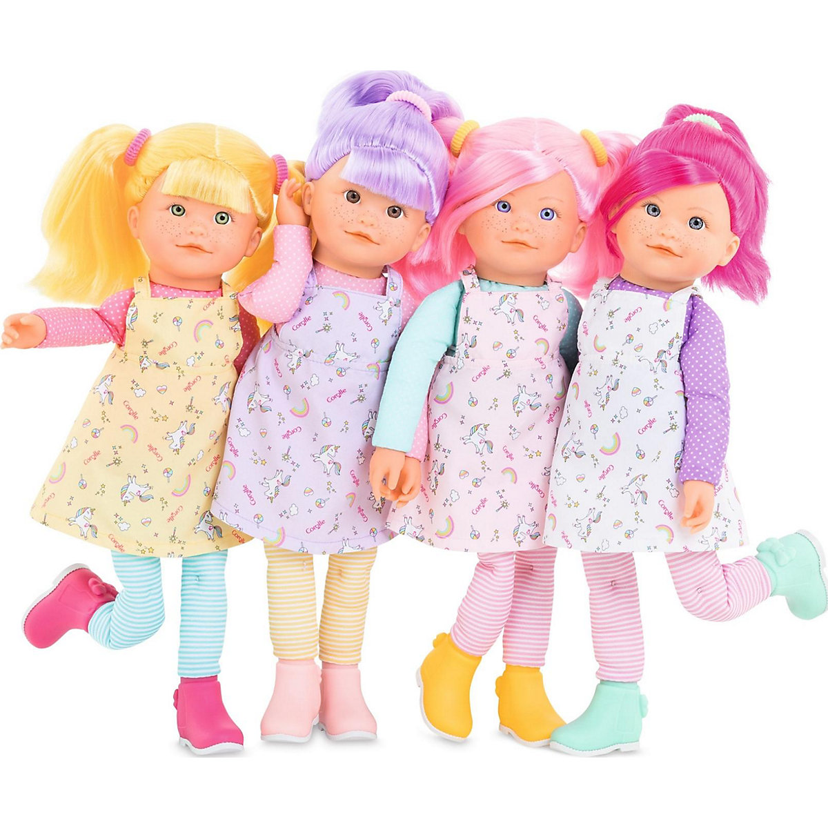 Corolle Rainbow Doll Celeste mit zartem Vanilleduft mit Schlenkerbeinen 40cm