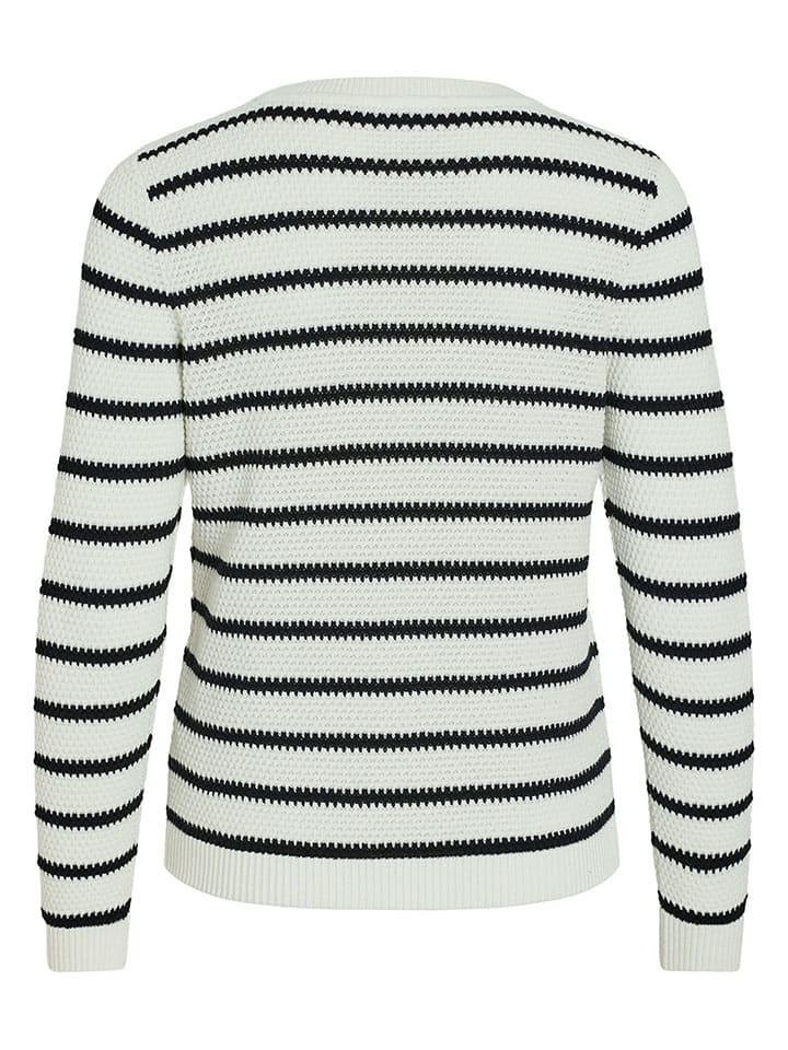 Vila Pullover in Schwarz/ Weiß günstig kaufen