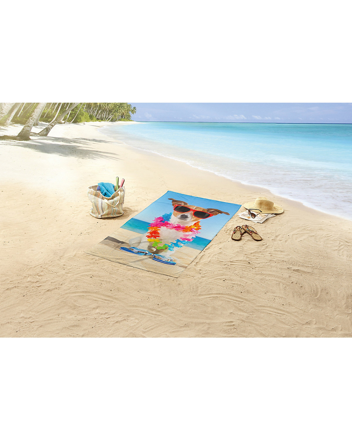 Strand- & Badetuch Buddy no.2090, 75x150cm multi