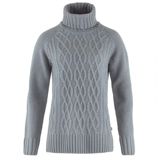 Fjällräven - Women's Övik Cable Knit Roller Neck - Wollpullover