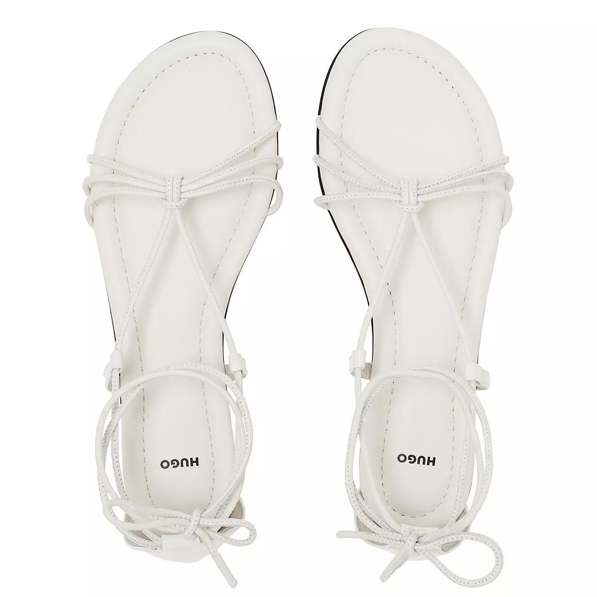 HUGO BOSS Riemchen Sandalen weiss Sandale