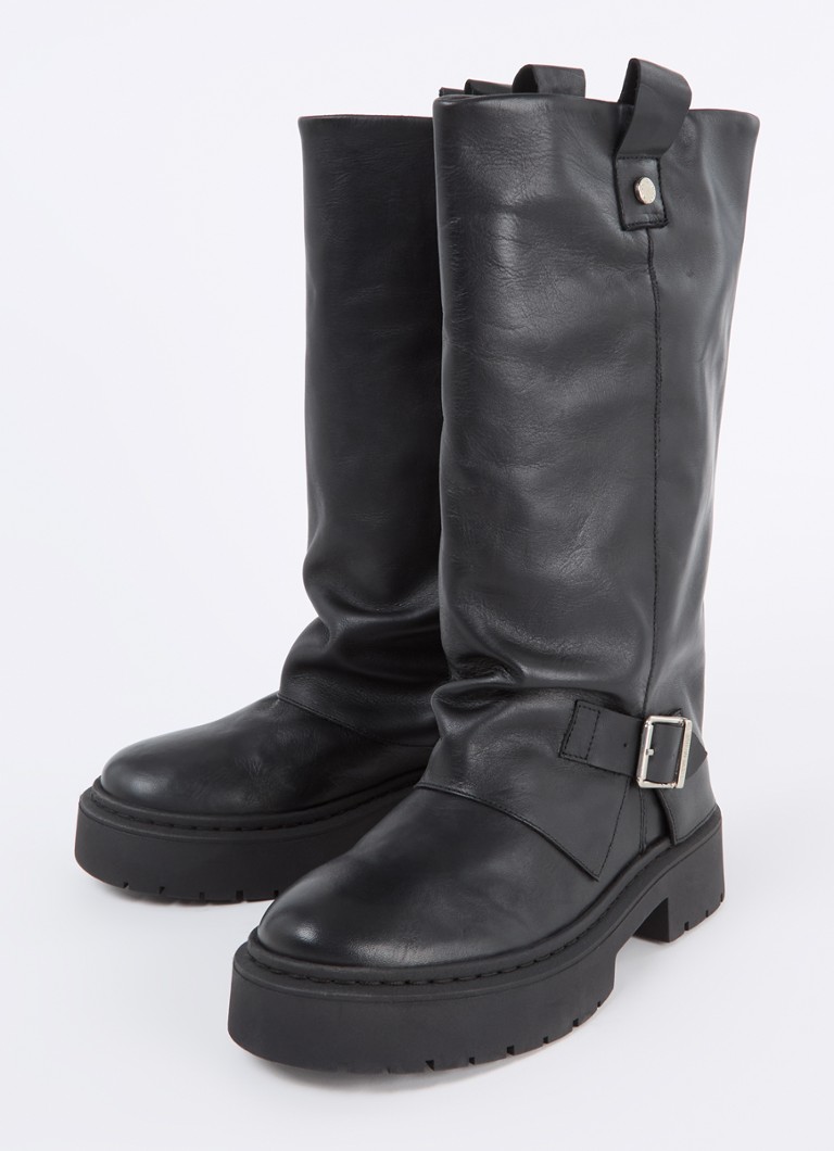 Steve Madden Godiva ādas zābaki ar sprādzes detaļu