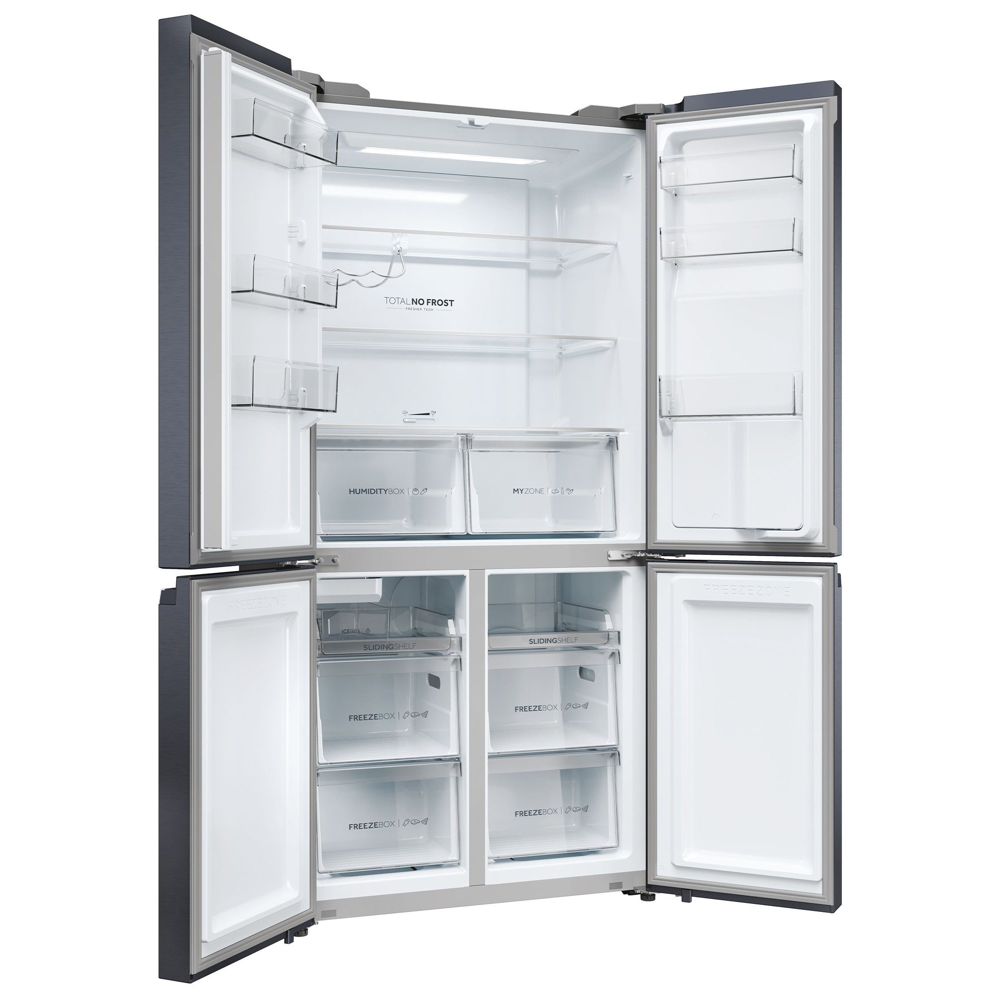Haier Side-by-Side HCR5919EHMB, 190 cm hoch, 90.5 cm breit, T ABT ® :schädliche Bakterien werden durch Silberionen neutralisiert