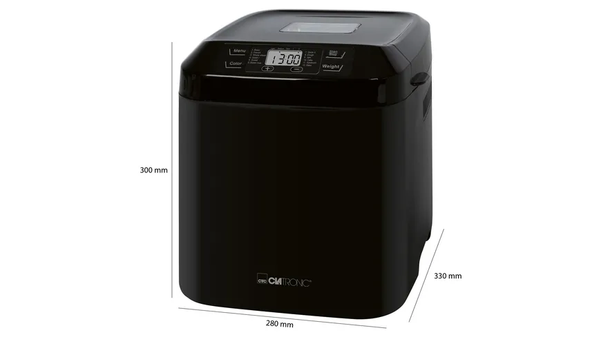 CLATRONIC Brotbackautomat BBA 3774 Schwarz