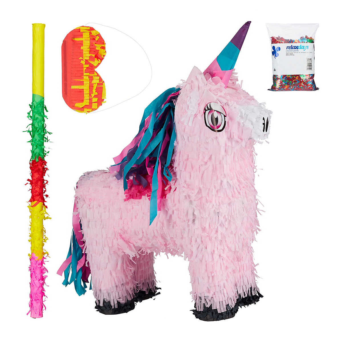 4-tlg. Pinata Set