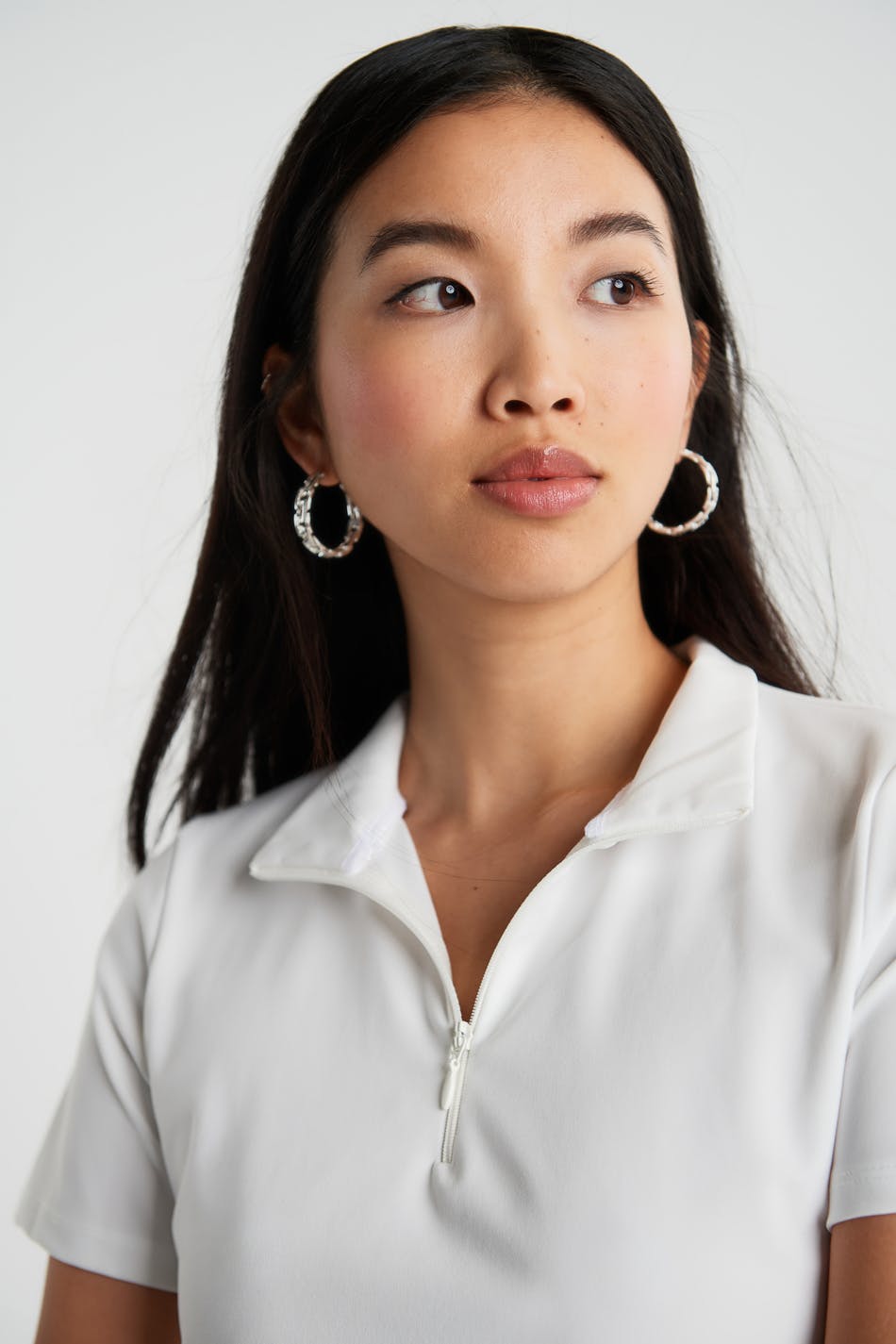 Cassie cropped zip top