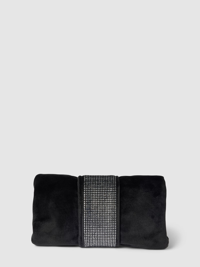 Handtasche mit Label-Detail Modell 'DAHLIA' in schwarz