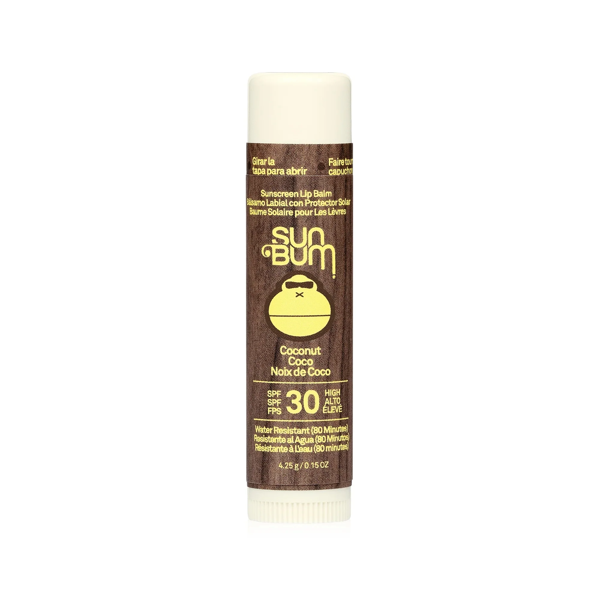 Sun Care SPF30 saules aizsargkrēms lūpu balzams - kokosrieksts - augstas aizsardzības saules zīmulis, lūpu balzams