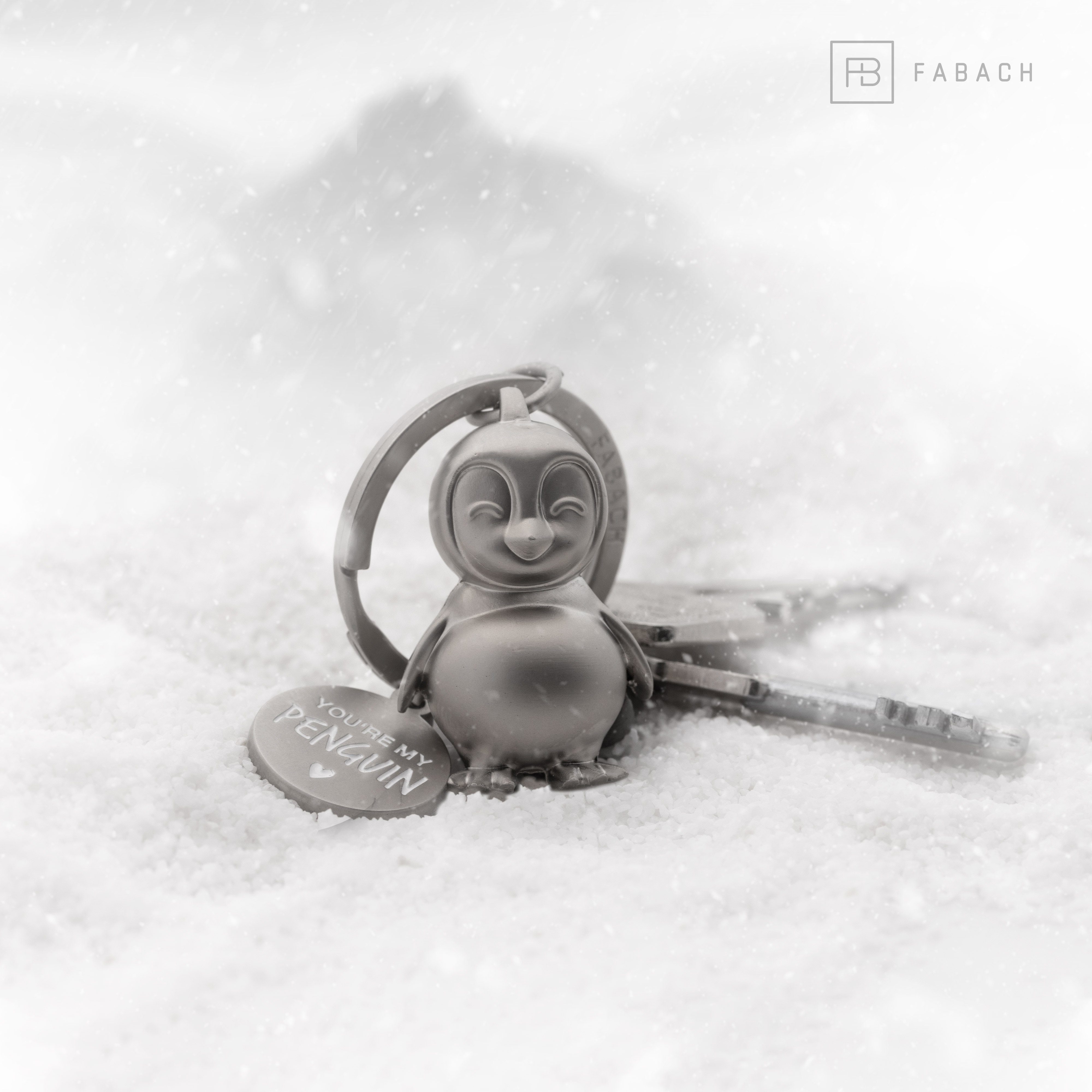FABACH Schlüsselanhänger Pinguin Glücksbringer Frosty - Geschenk Frau Freundin
