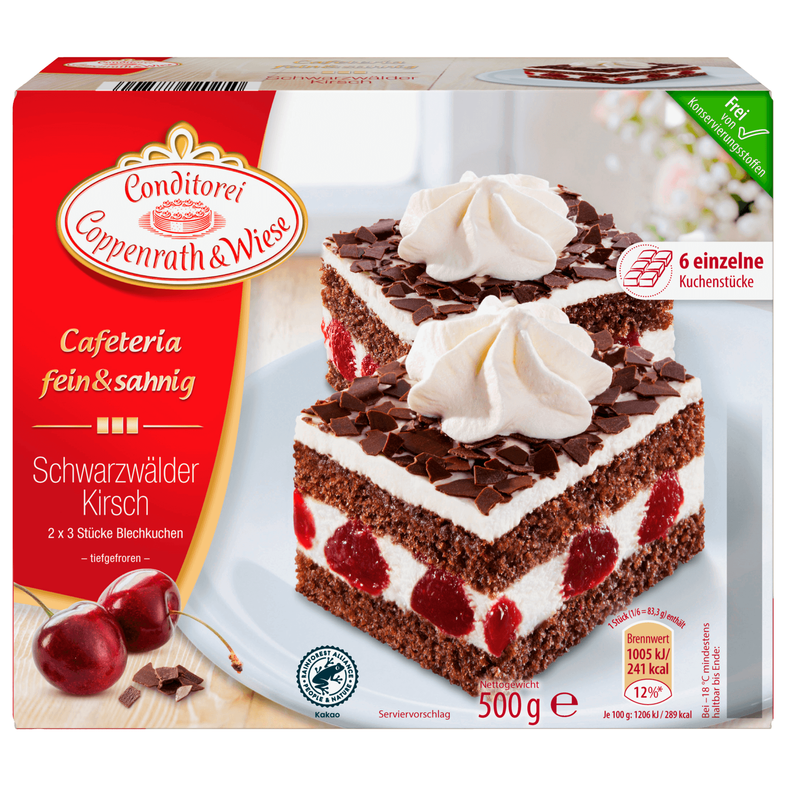 Coppenrath & Wiese Blechkuchen Schwarzwälder-Kirsch 500g