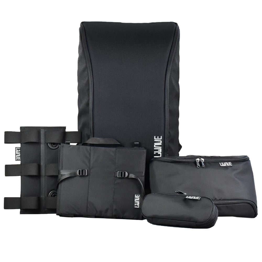 LiWAVE Reiserucksack Basic Everywhere 38L (Set), made in germany, 17 Zoll Laptopfach, 4 modulare Ordnungsfächer