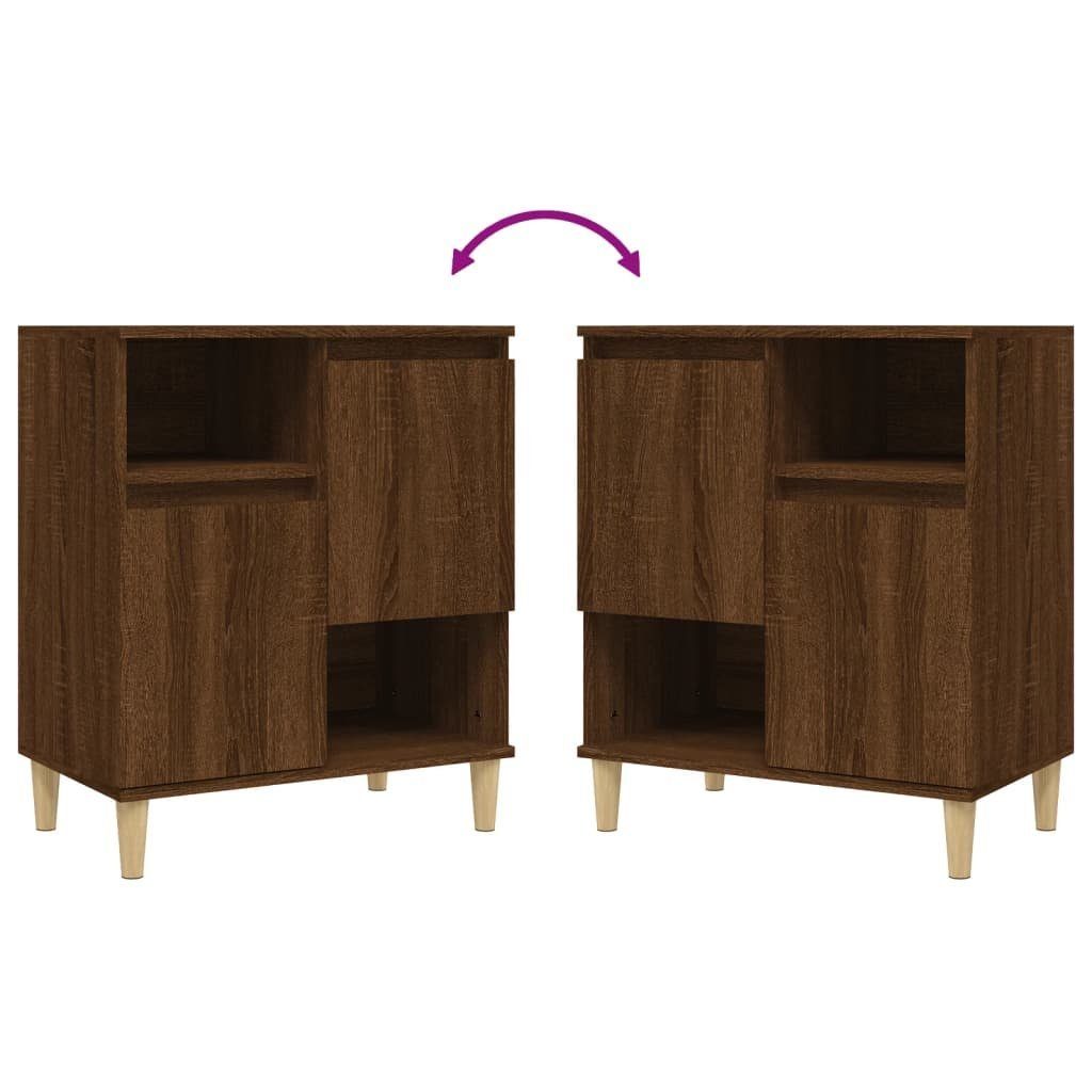 vidaXL Anrichte Sideboards 3 Stk Braun Eichen-Optik 60x35x70 cm Holzwerkstoff