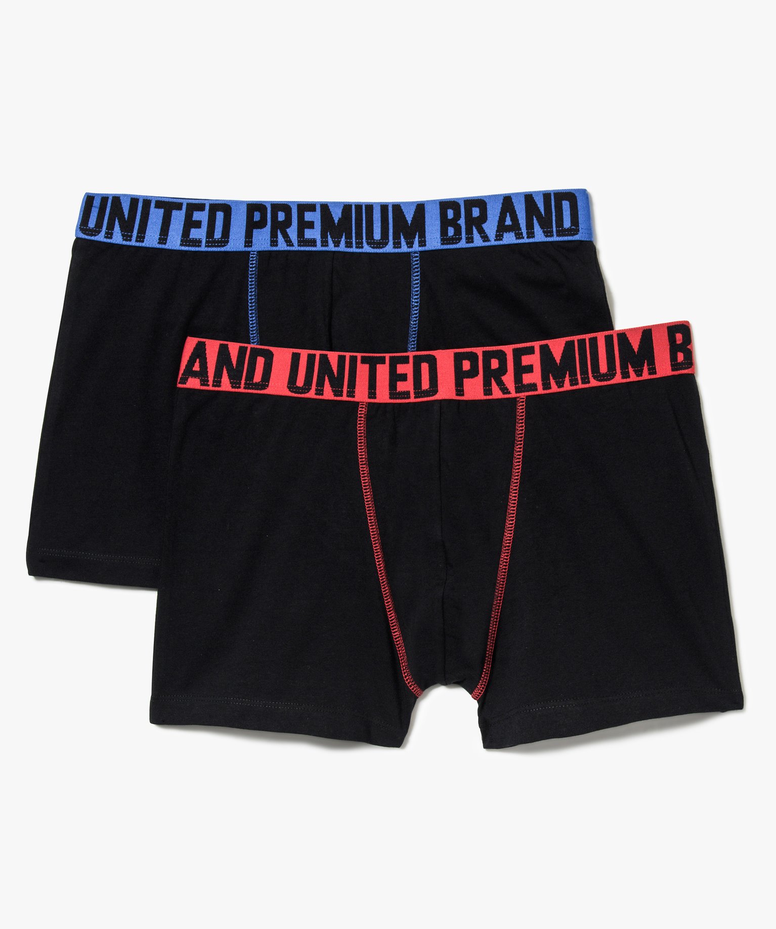Boxer homme à ceinture imprimée (lot de 2) noir | GEMO