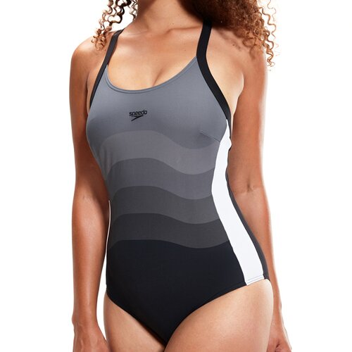 DAMEN BADEANZUG SPDSCU ENTWINE PT 1PC AF BLACK/WHITE