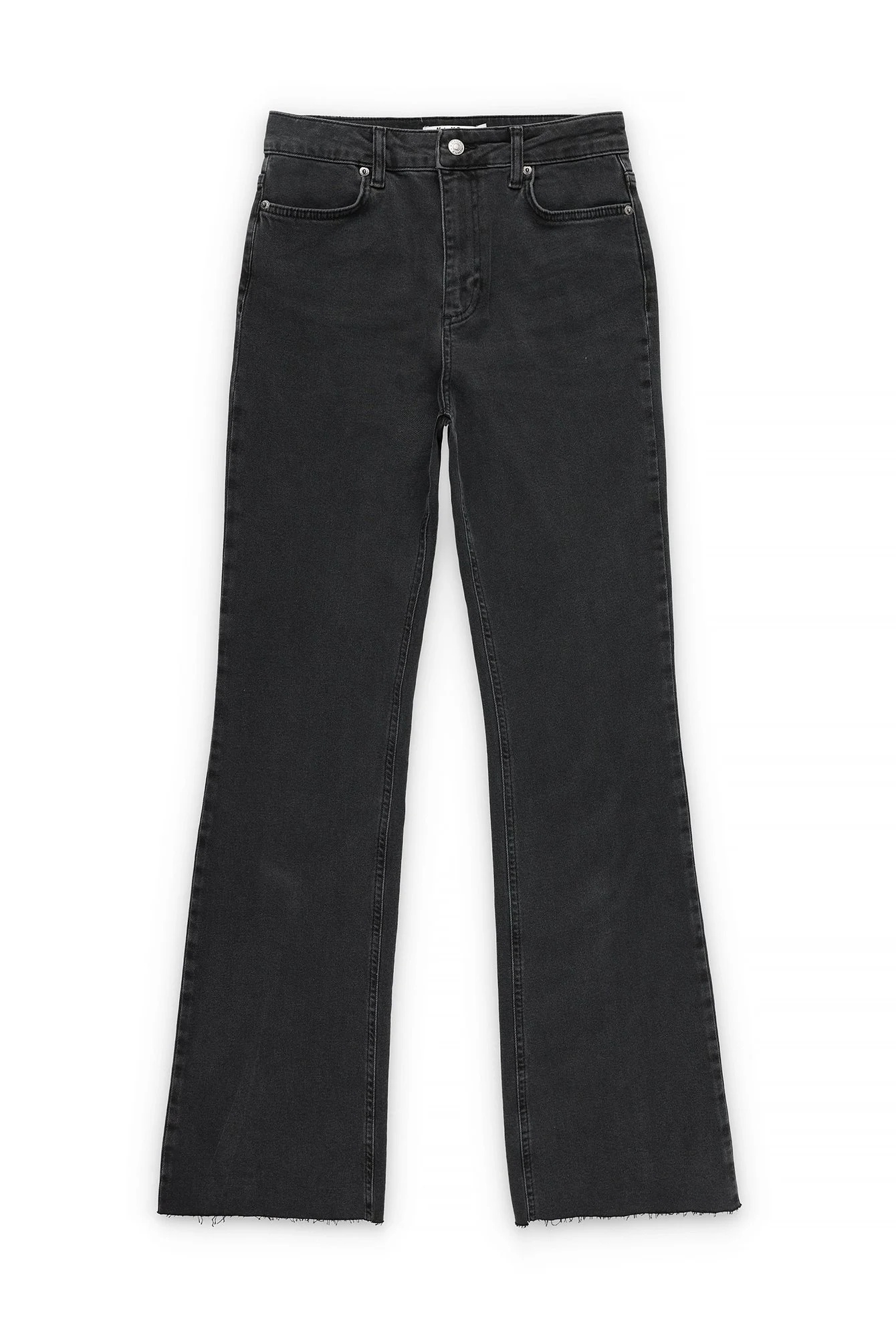 Jeans mit hoher Taille und Nahtverzierung