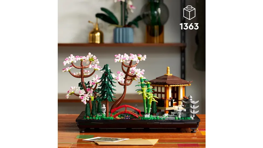 LEGO Icons 10315 Garten der Stille, Botanical-Garten-Set mit Lotusblumen