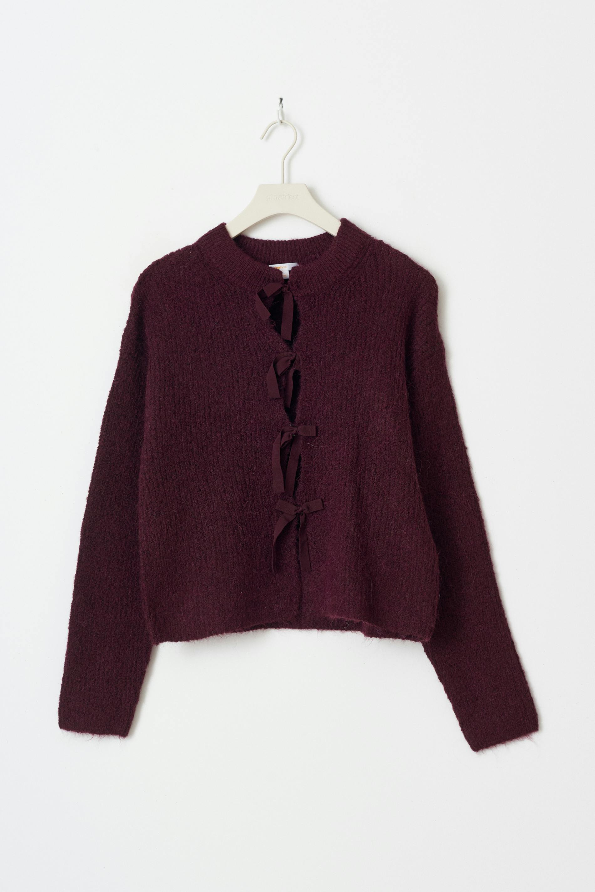 Y bow cardigan