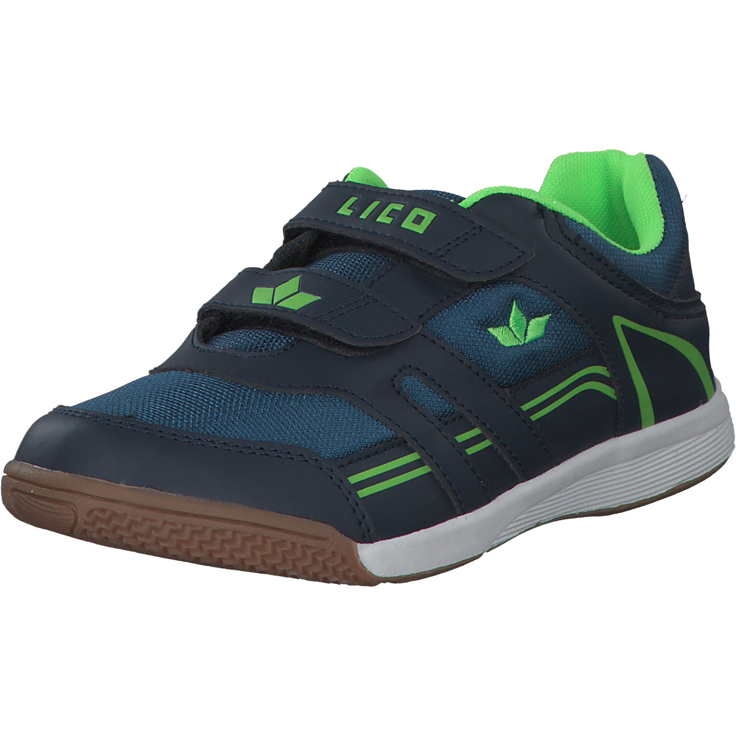 Geka Active Indoor V, Sportschuhe, Kinder, Marine/lemon