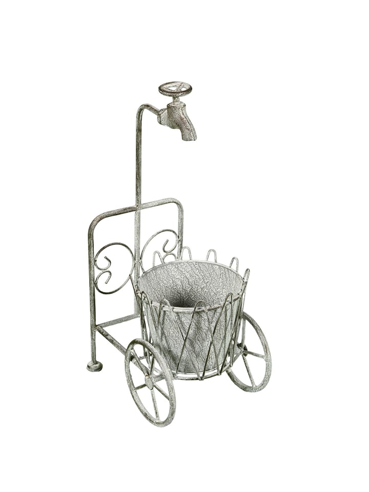 Ambiente Haus Blumenständer mit Wasserhahn in antikgrau günstig kaufen onesize