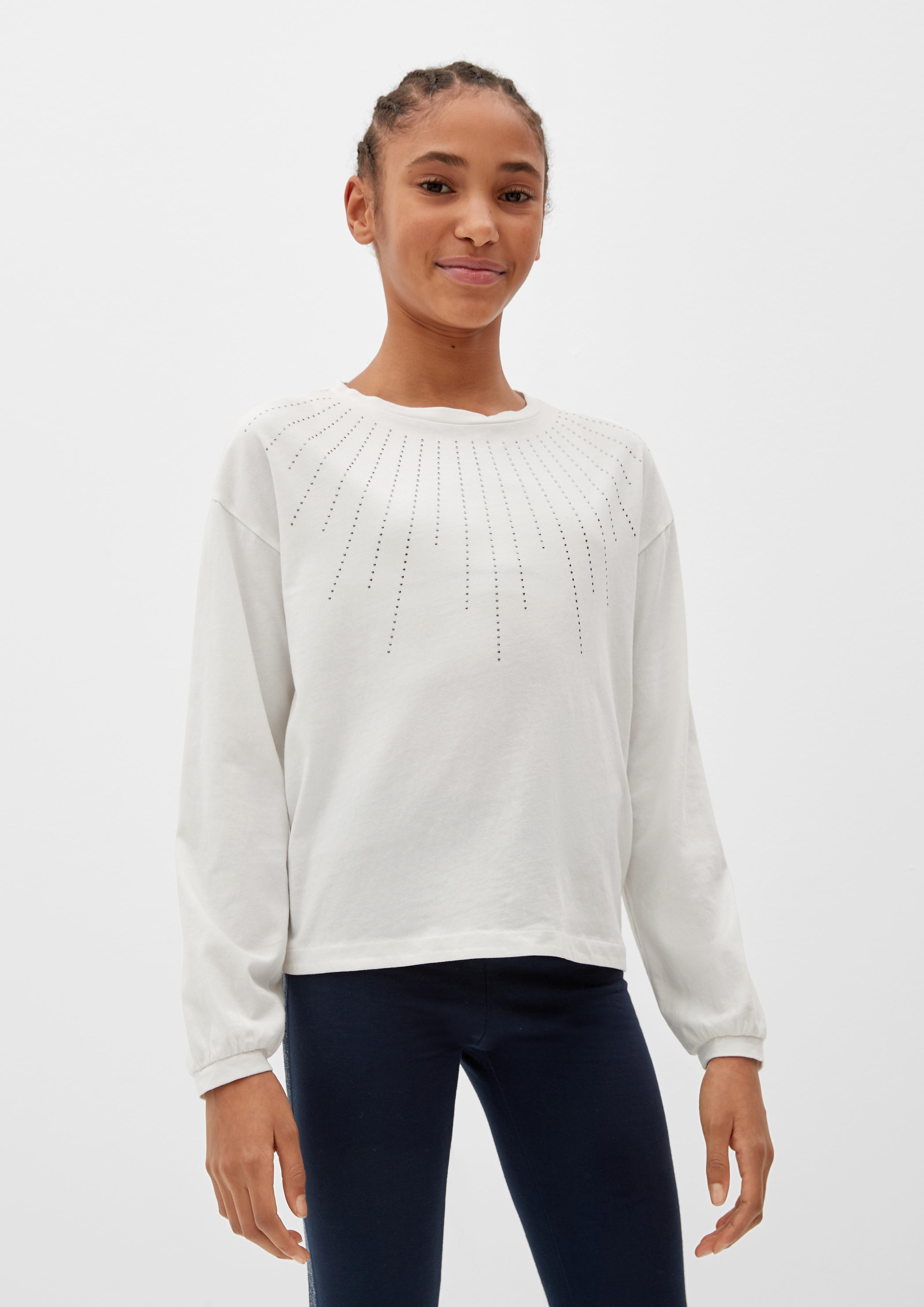 Longsleeve mit Nietenbesatz  2122082-0210