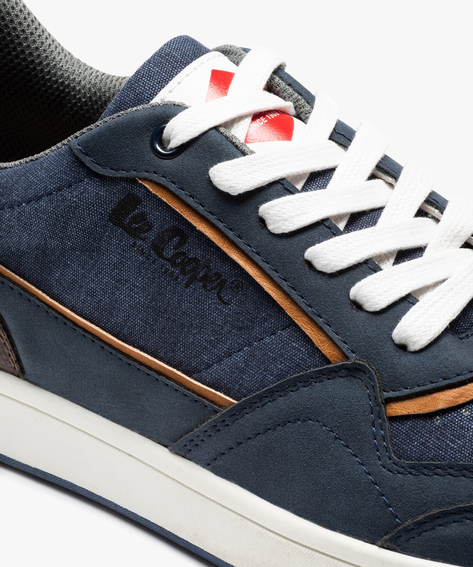 Baskets homme casual en toile - Lee Cooper marine | GEMO