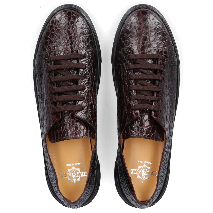 Truman's - Sneaker low 9093 Kalbsleder Prägung braun - braun