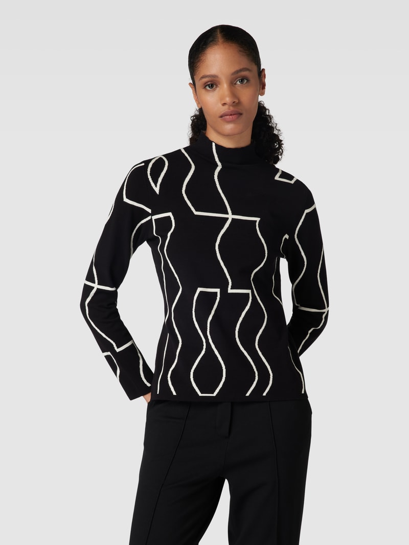 Pullover mit Turtleneck in schwarz