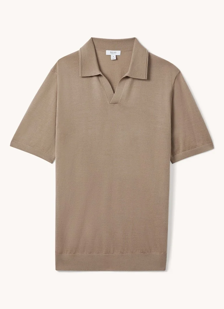 Tricou polo din lână Reiss Duchie slim fit