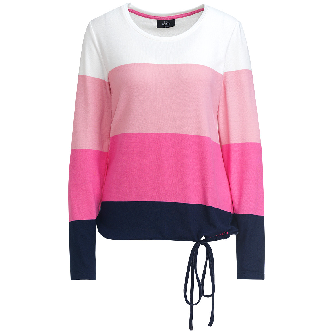 Damen Langarmshirt im Colourblocking-Look
