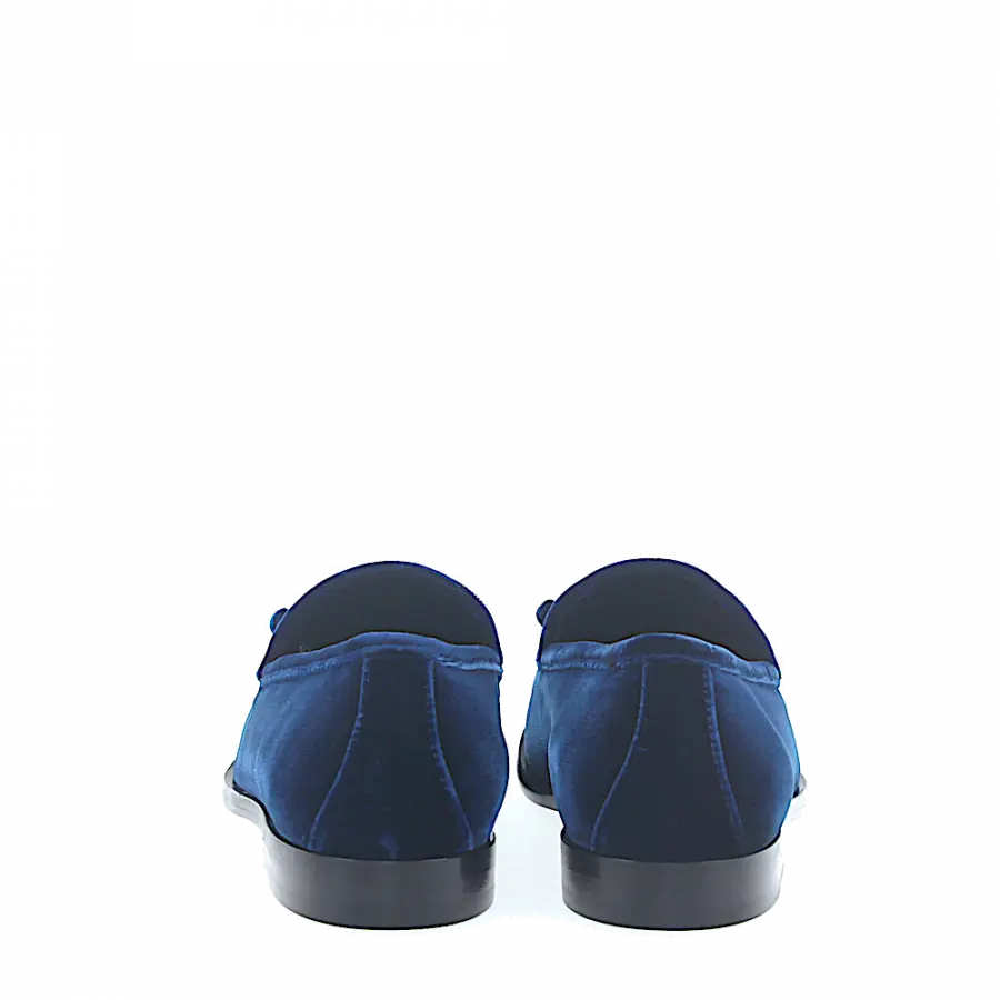 Jimmy Choo - Loafer MARTI Kalbsleder Samt blau - blau
