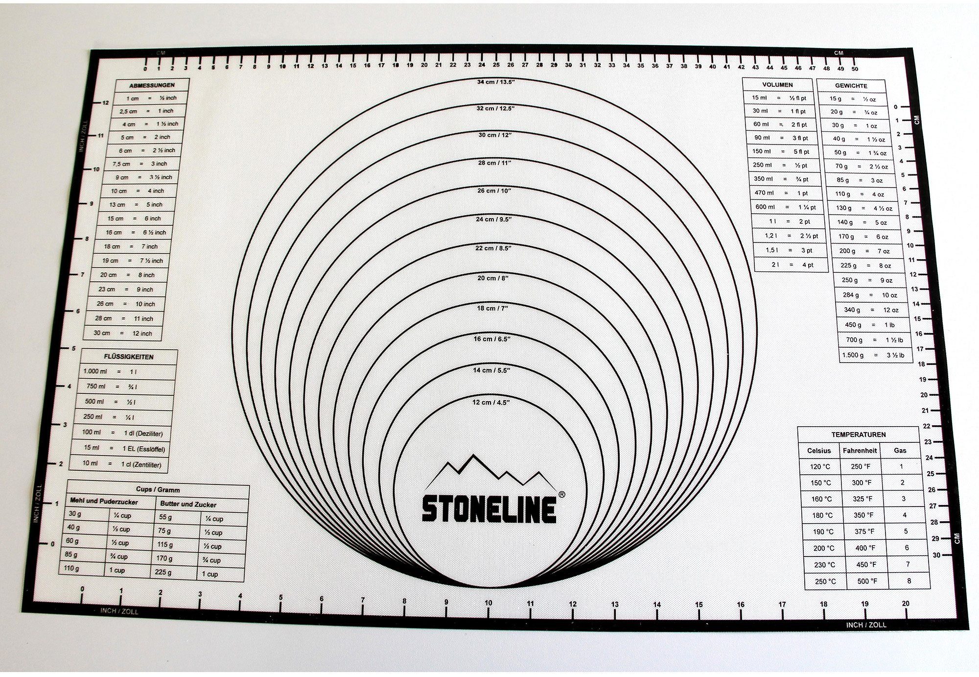 STONELINE Backmatte 2in1, Silikon (1-tlg), handelsüblichen Backbleche geeignet