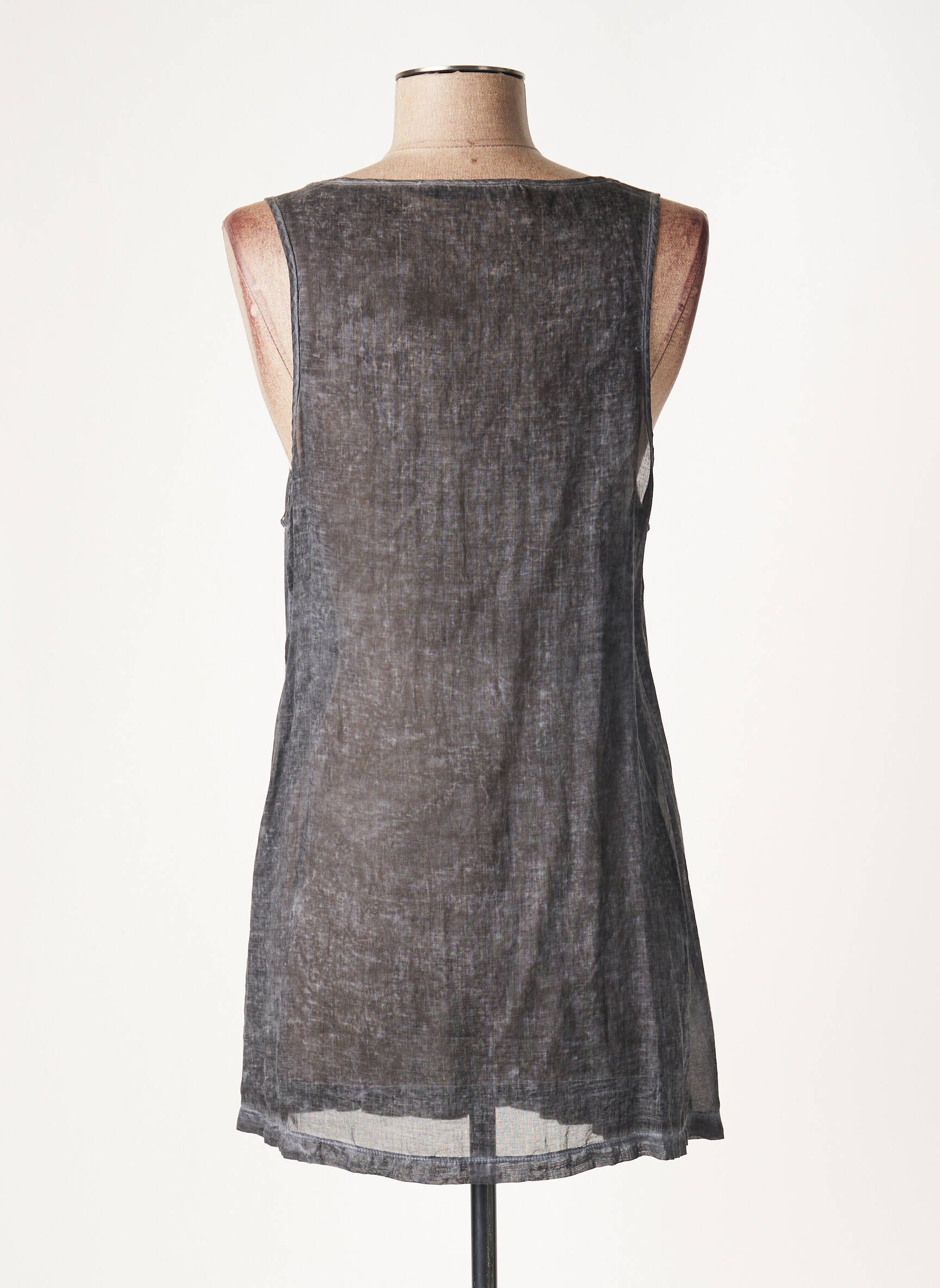 Lauren Vidal Tuniquesansmanche Femme couleur gris