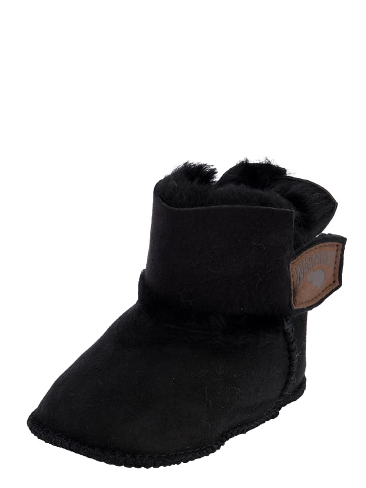 Warmbat Hausschuhe Hay Baby Bootie in Black günstig kaufen