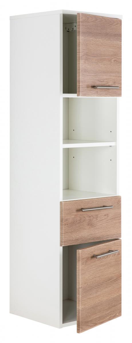 Posseik Hochschrank VIVA 135cm mit Tür eiche hell