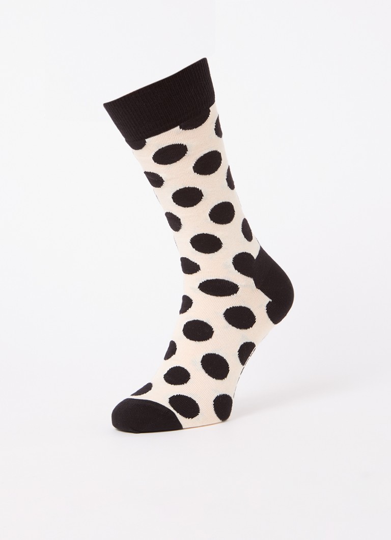 Happy Socks crno-bijele čarape s printom u poklon kutiji od 3 komada