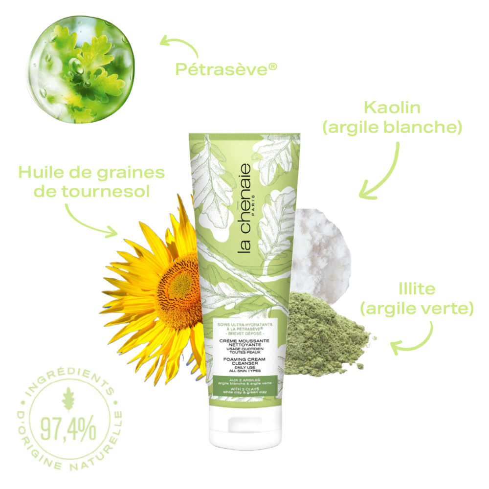 la chênaie CRÈME MOUSSANTE NETTOYANTE Crème nettoyante