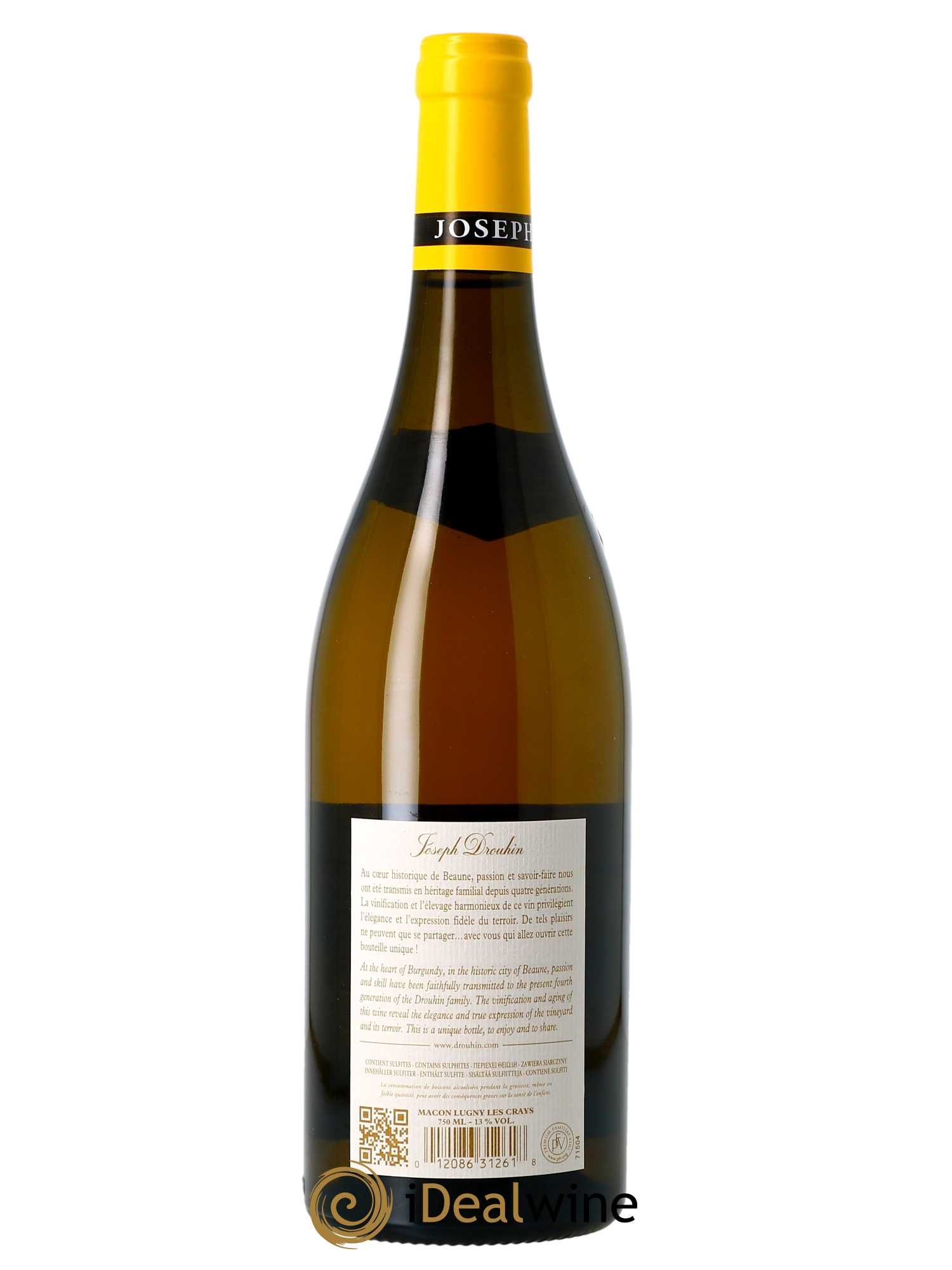 Mâcon-Lugny Les Crays Joseph Drouhin  2021 - Lot de 1 Bouteille