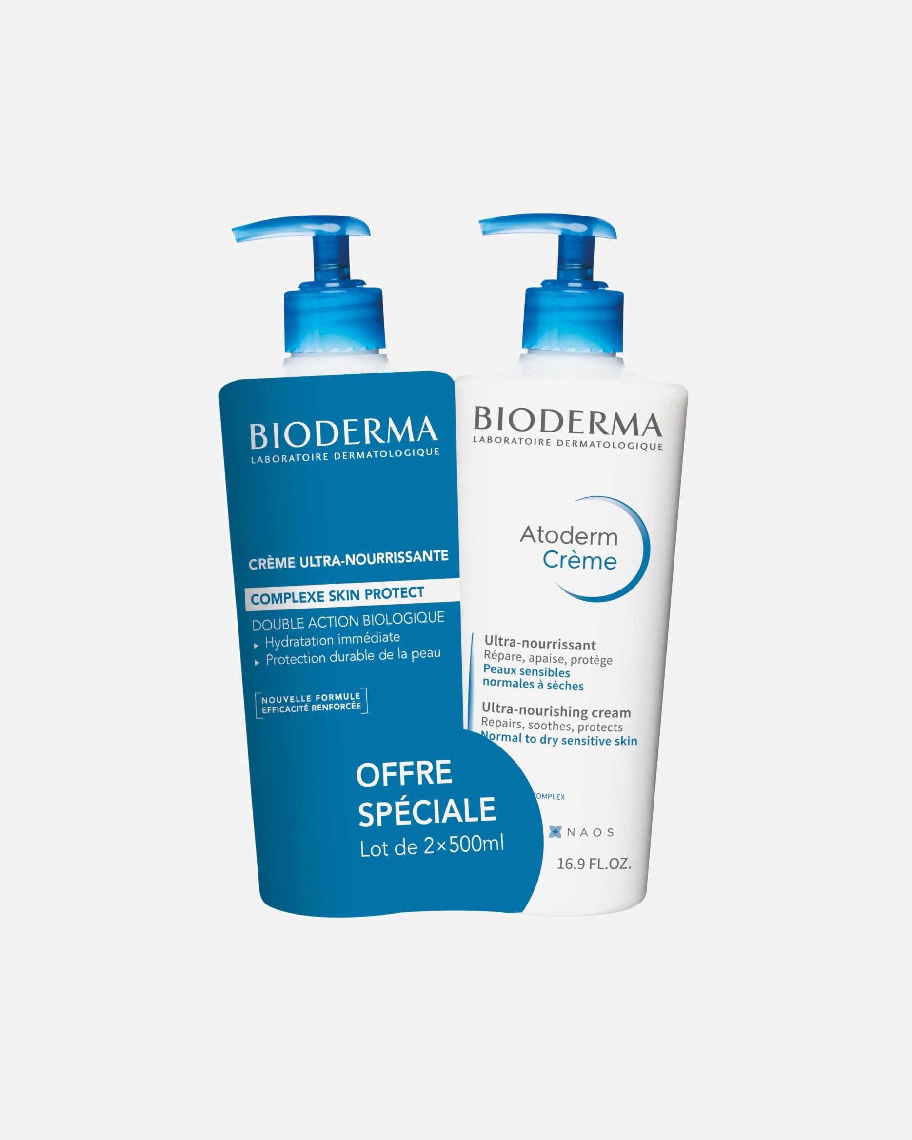 Bioderma ATODERM Ultra Cream for Sensitive and Dry Skin - Pack of 2