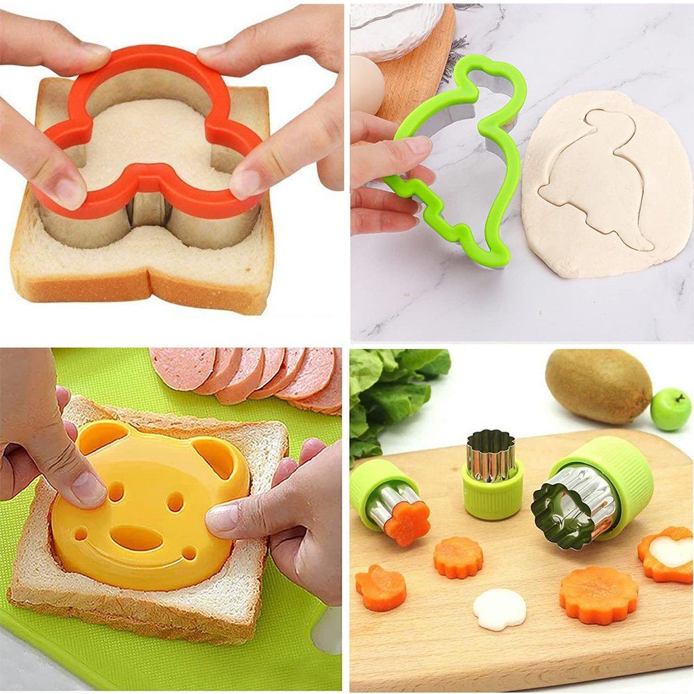 zggzerg Ausstechform 43 Stück Ausstechformen Kinder Set, Brot gemüse Ausstecher, (43-St)