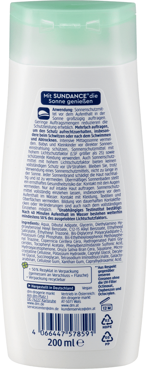 Sonnenmilch sensitiv LSF 50, 200 ml