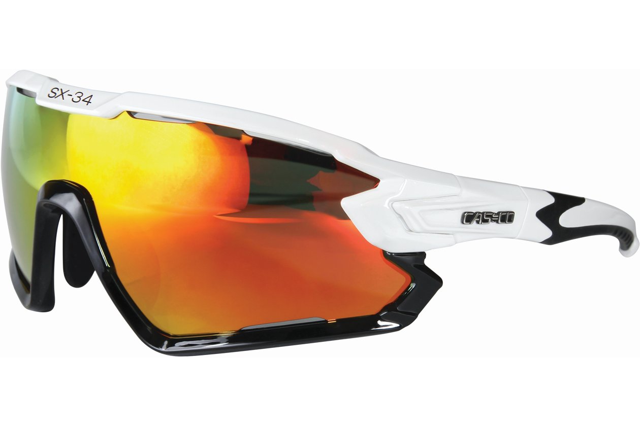 Casco SX-34 Carbonic weiss schwarz Sonnenbrille