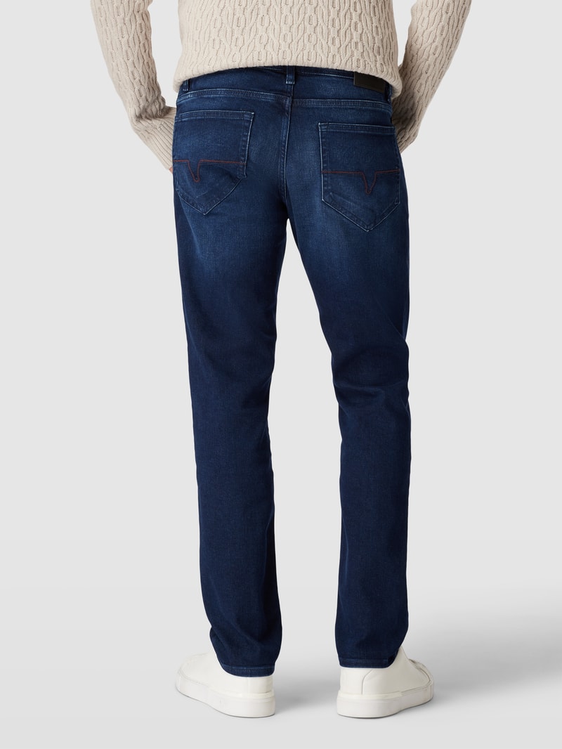 Modern Fit Jeans mit Label-Detail Modell 'MITCH' in jeans
